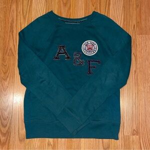 Abercrombie & Fitch Women’s Dark Green Crewneck Sweater
